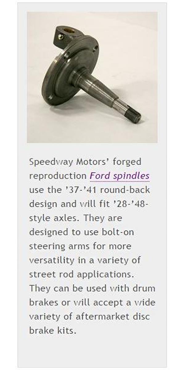 Ford And Chevy Options For Solid Axle Spindle Solutions
