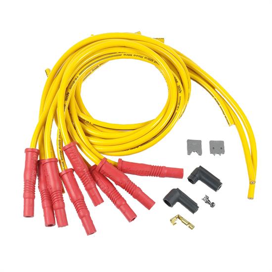 ACCEL 10840 Spark Plug Wire Set, 300+ Ferro,Spiral, 10.8mm, Yellow
