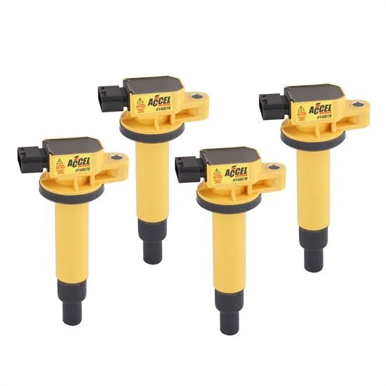ACCEL 140078-4 Ignition Coil, SuperCoil, Scion, 1.5L-I4, 4-Pack