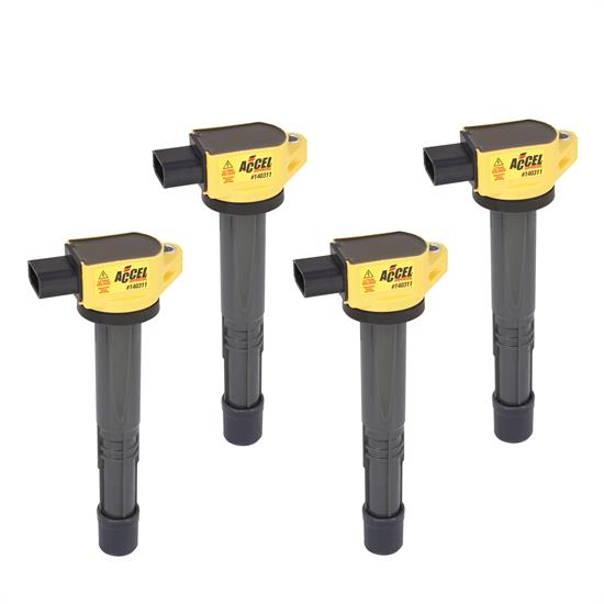 ACCEL 140311-4 Ignition Coil, SuperCoil, Honda 2.0/2.2/2.4L-I4, 4-Pack