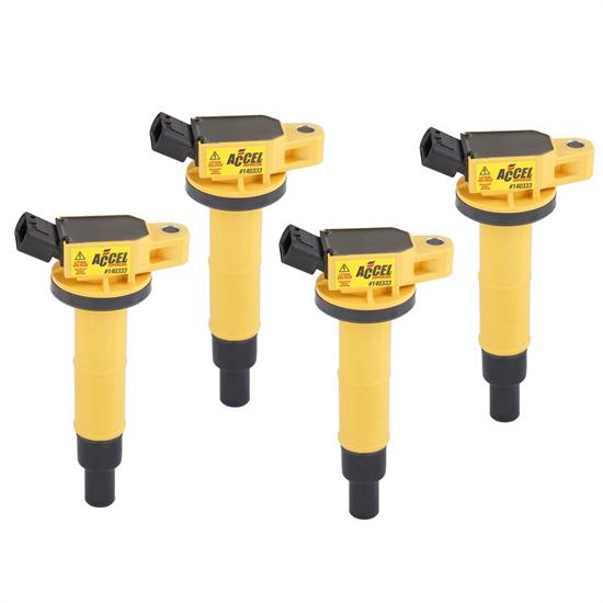 ACCEL 140333-4 Ignition Coil, SuperCoil, Toyota, 2.4L-I4, 4-Pack