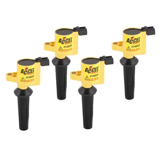 ACCEL 140505-4 Ignition Coil, SuperCoil, Mazda 2.0/2.3L-I4, 4-Pack
