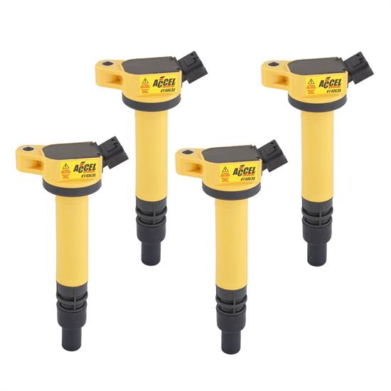 ACCEL 140630-4 Ignition Coils, SuperCoil, Toyota, V6/V8, 4-Pack