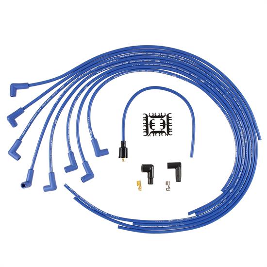 ACCEL 4041B Spark Plug Wire Set, 8mm, Super Stock Universal, Blue