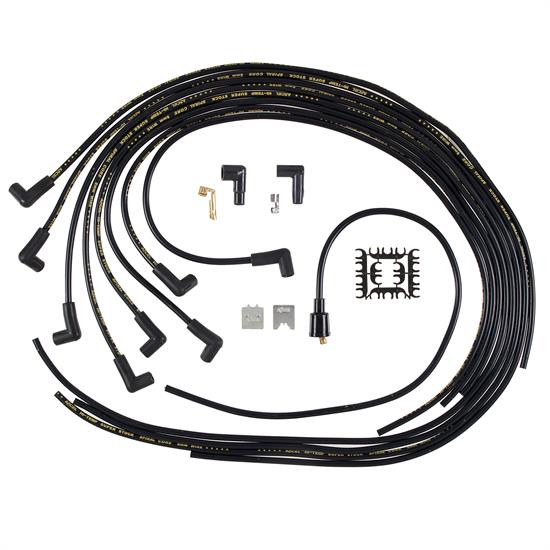 ACCEL 5041K Spark Plug Wire Set, 8mm, Super Stock, Black/Black