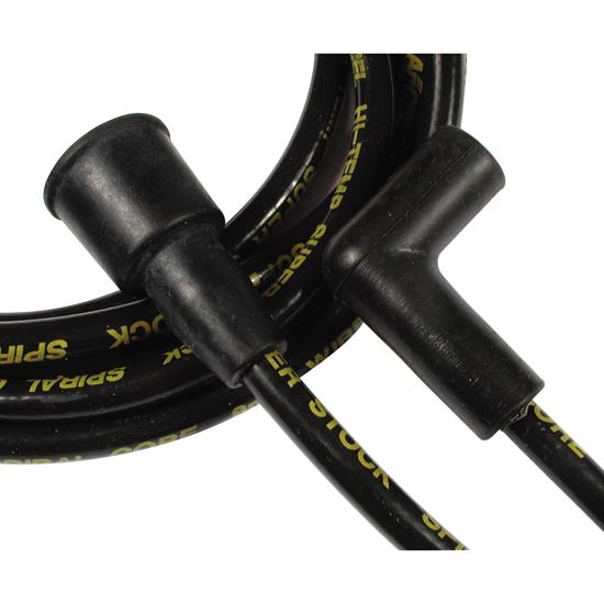 ACCEL 5042K Super Stock Spiral Core Race Wire Set, 8MM, Black