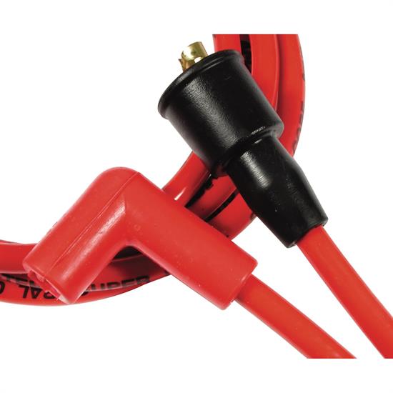 ACCEL 5042R Super Stock Ferro-Sprical Race Wire Set, 8MM, Red