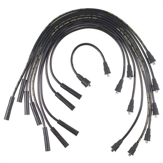 ACCEL 5043K Super Stock Spiral Core Race Wire Set, 8MM, Black