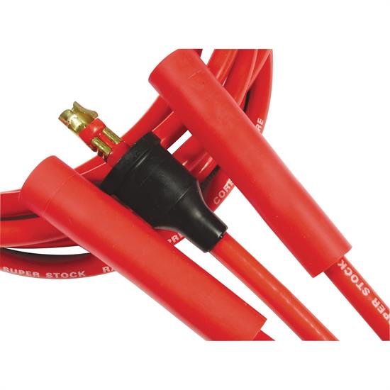 ACCEL 5047R Super Stock Spiral Core Race Wire Set, 8MM, Red