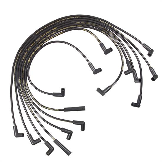 ACCEL 5049K Super Stock Ferro-Sprical Race Wire Set, 8MM, Black