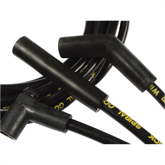 ACCEL 5051K Super Stock Spiral Core Race Wire Set, 8MM, Black
