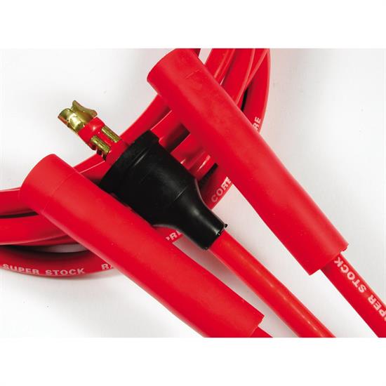 ACCEL 5107R Super Stock Ferro-Sprical Race Wire Set, 8MM, Red
