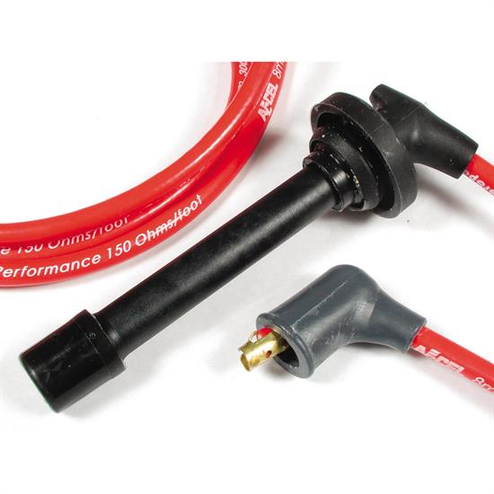 ACCEL 7912R Thundersport Ferro-Sprical Race Wire Set, 8MM, Red
