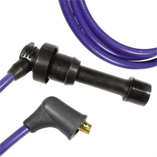 ACCEL 7921B Thundersport Ferro-Sprical Race Wire Set, 8MM, Blue