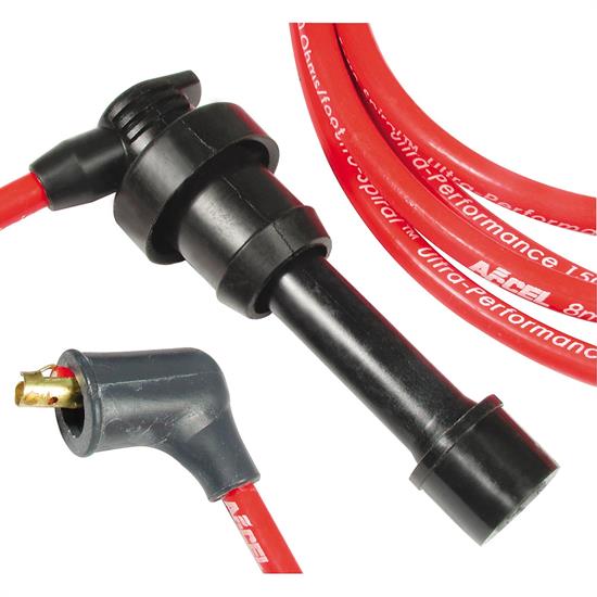 ACCEL 7921R Thundersport Spiral Core Race Wire Set, 8MM, Red