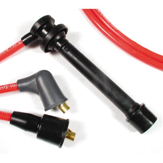 ACCEL 7940R Thundersport Ferro-Sprical Race Wire Set, 8MM, Red