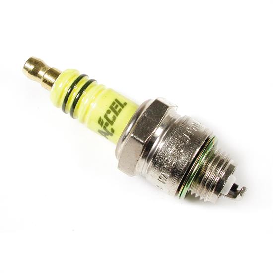 ACCEL 8197 Spark Plug, 14mm Thread, .375 In, Gasket Seat, 13/16 Hex