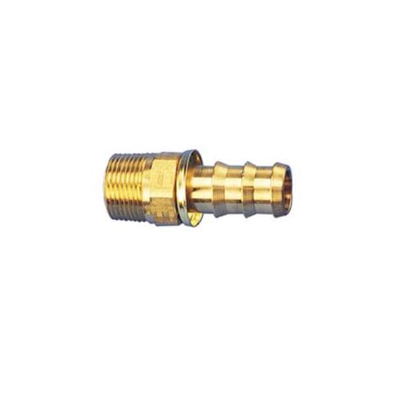 Straight Socketless PushOn Fitting, 30 Degree Taper, 8 AN to 1/2 NPT