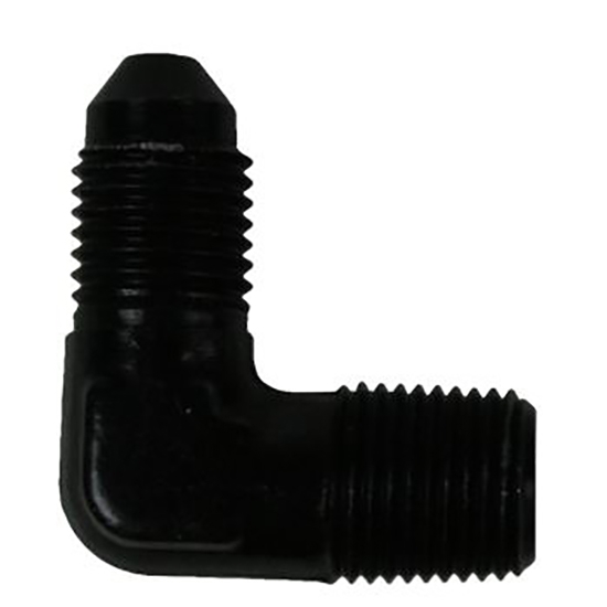 Afco 6680006 Aluminum 90 Degree Brake Fitting, 1/8 In. NPT Male, 4 AN