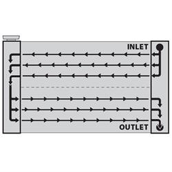 AFCO 80101NDP Double Pass Racing Radiator-27.5 Inch Wide, 19 Inch Tall