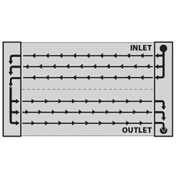 AFCO 80107N Scirocco-Style Dual Pass Radiator RH In/Outlet 1.25 OD NF
