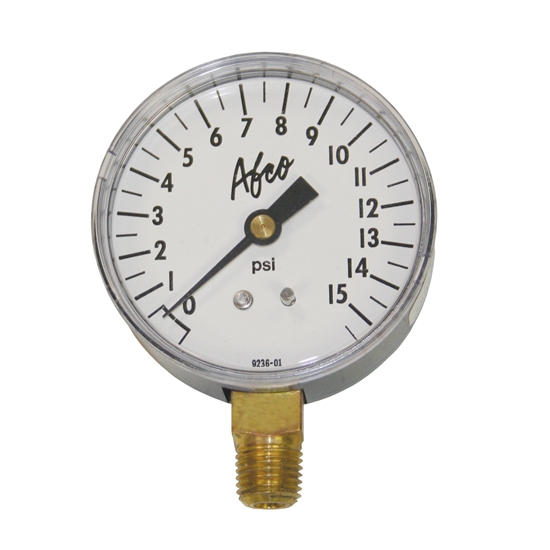 AFCO 85361 0-15 psi Replacement Air Pressure Gauge