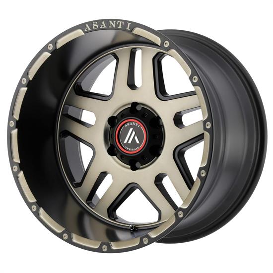 Asanti AB809-17856825BK Off-Road Series Wheel, 17 x 8.5