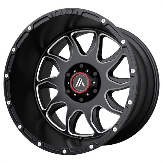 Asanti AB810-22128044NGM Off-Road Series Wheel, 22 x 12