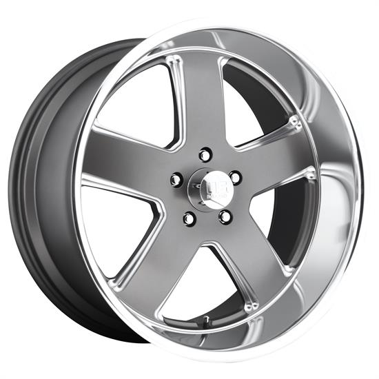 US Mags U11820807345 Hustler Wheel, 20x8, Matte Gun Metal