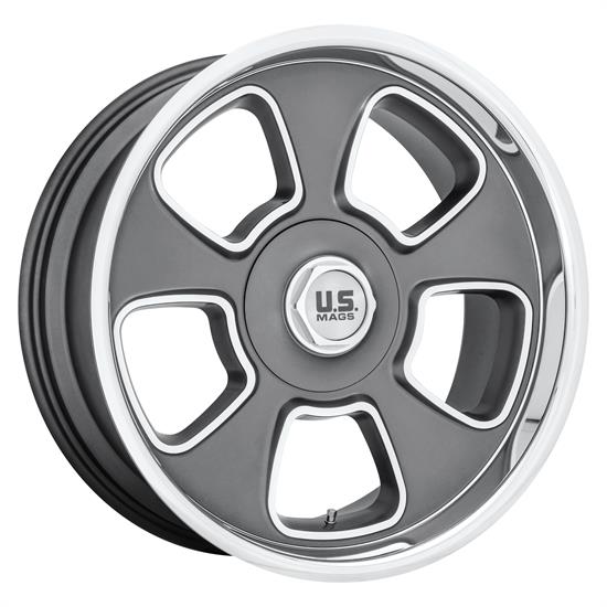US Mags U12520805745 Boulevard Wheel, 20x8, Matte Gun Metal