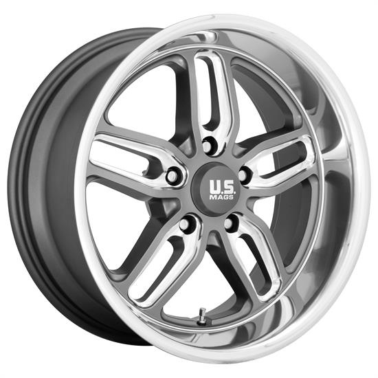 US Mags U12918806145 C-Ten Wheel, 18x8, Matte Gun Metal Milled