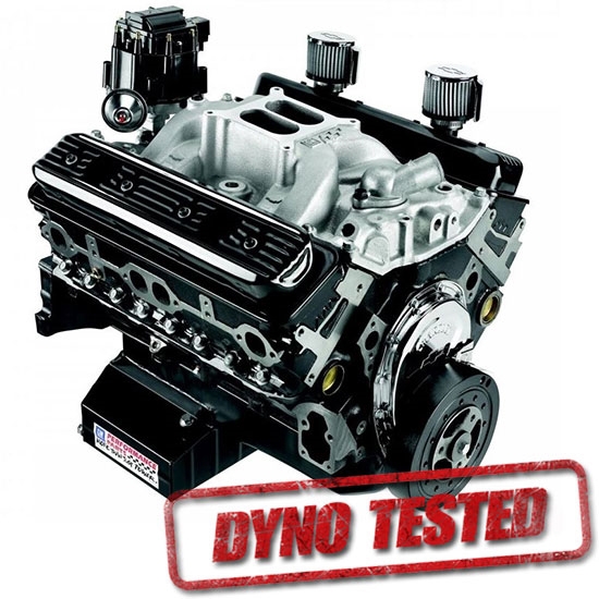 Dressed GM 19258602 CT350 IMCA-Sealed 602 Chevy Crate Engine, Dynoed