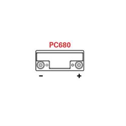 Odyssey Batteries PC680 12-Volt AGM Battery, 7.27 x 3.11 x 6.67"
