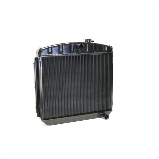 Dewitts 1249012M 1955-57 Chevy Direct Fit HP Radiator, Black, Manual