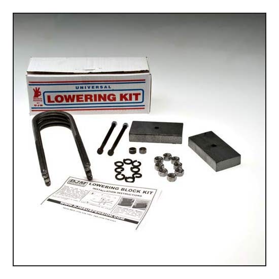 DJM Suspension SB1LK Leaf Spring Lowering Block Kit, 1 Inch Drop