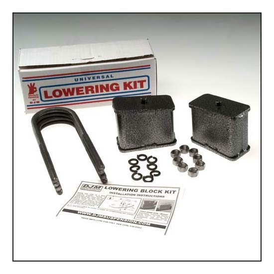 DJM Suspension SB4LK Leaf Spring Lowering Block Kit, 4 Inch Drop