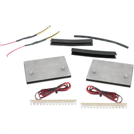 Hagan Street Rods FMSL04 (RED) Slim Line Tail Light Set, 4 Inch