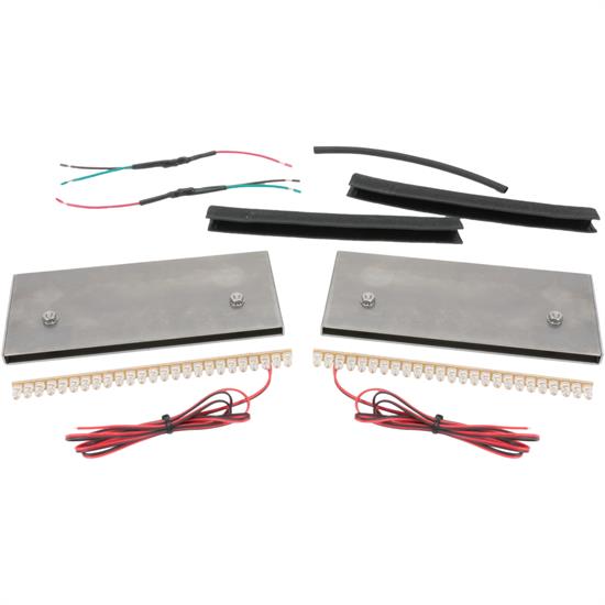 Hagan Street Rods FMSL08 (RED) Slim Line Tail Light Set, 8 Inch