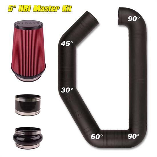 Airaid 101-501 U-Build-It Master Kit I Air Intake System, 5 Inch Tube