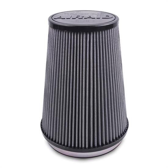 Airaid 700-494TD Racing Air Filter, White, 6in Tall, Round Tapered