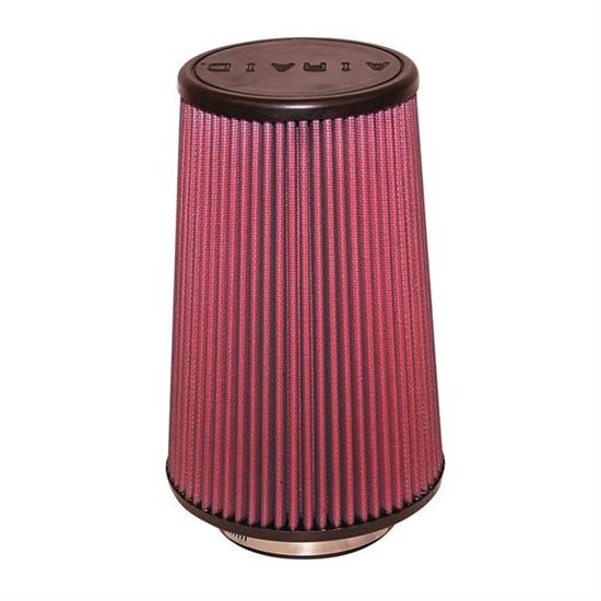 Airaid 701-421 SynthaMax Air Filter, Red, 9in Tall, Round Tapered
