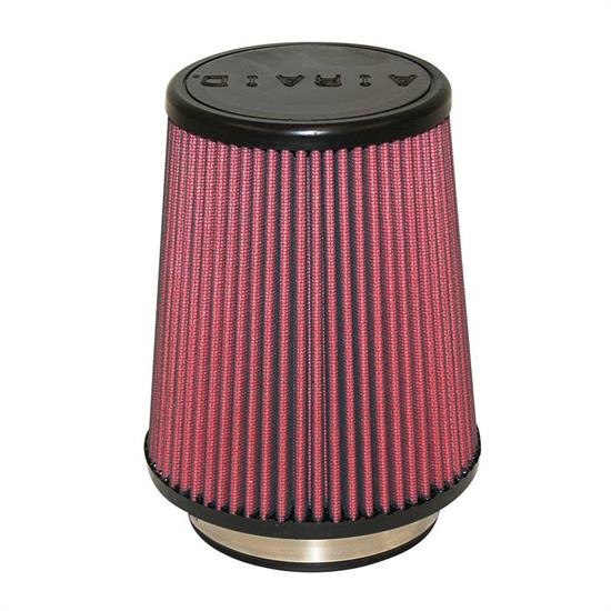Airaid 701-458 SynthaMax Air Filter, Red, 7in Tall, Tapered Conical
