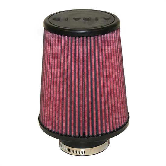 Airaid 701-494 SynthaMax Air Filter, Red, 7in Tall, Round Tapered