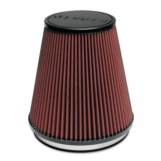 Airaid 701-495 SynthaMax Air Filter, Red, 7in Tall, Round Tapered
