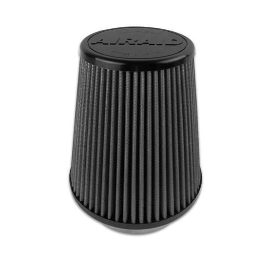Airaid 702-458 SynthaMax Air Filter, Black, 7in Tall, Tapered Conical