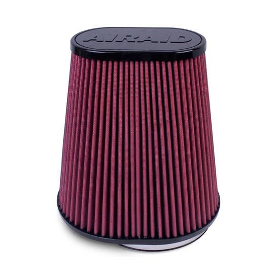 Airaid 720-127 SynthaFlow Air Filter, Red, 9.5in Tall, Oval Tapered