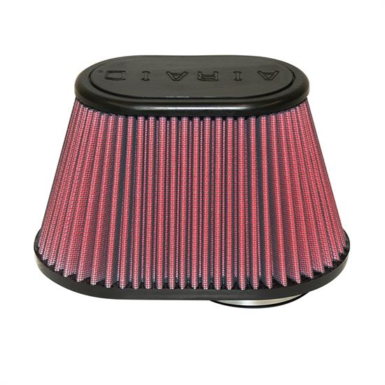 Airaid 720-432 SynthaFlow Air Filter, Red, 5in Tall, Oval Tapered