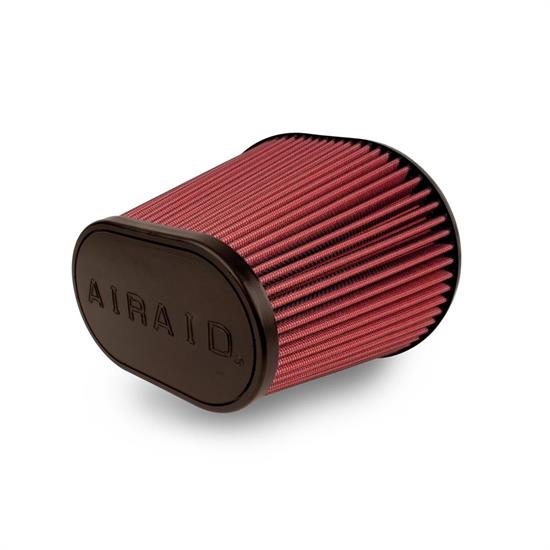 Airaid 720-472 SynthaFlow Air Filter, Red, 9in Tall, Oval Tapered