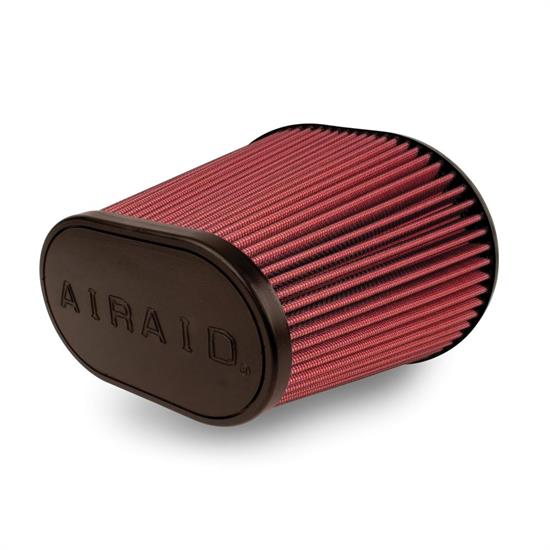Airaid 721-242 SynthaMax Air Filter, Red, 8in Tall, Oval Tapered