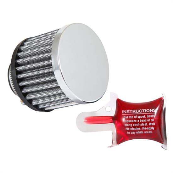 Airaid 775-138 Crankcase Breather Filter, 1.5 in. Tall, 3 in. OD